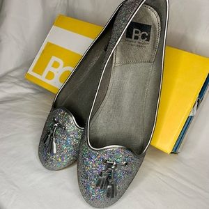 BC Footwear Steeplechase Glitter Flat - Pewter - 10